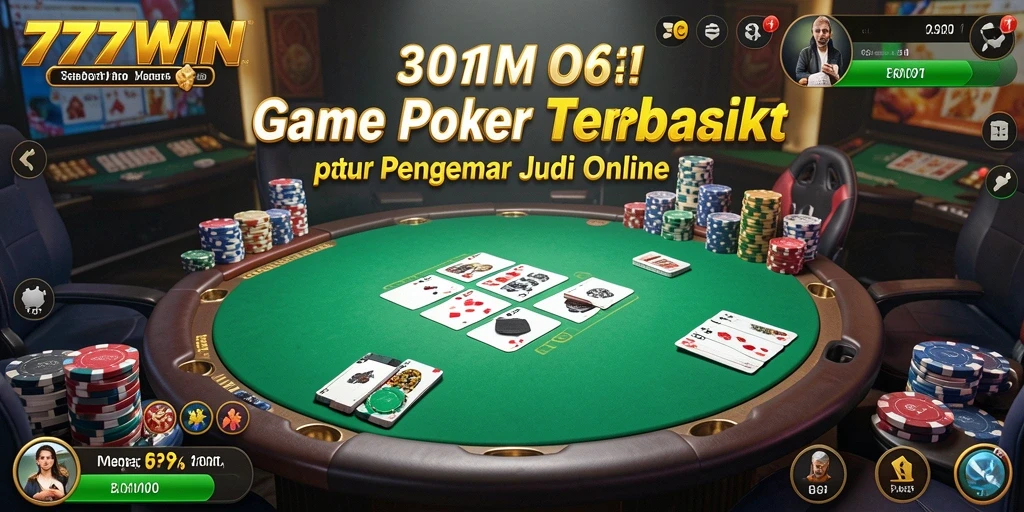 Tangkapan layar 777WIN menampilkan gameplay poker yang mendebarkan dan interaktif.