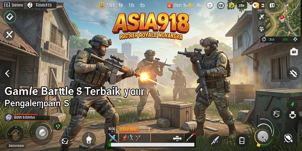 Tampilan gameplay Battle Royale yang menegangkan di ASIA918.