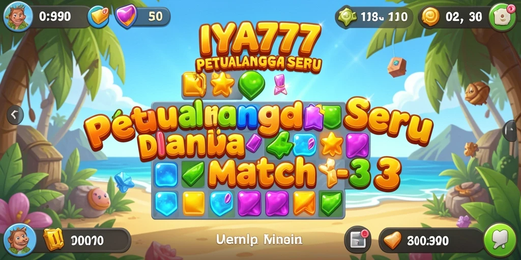 Tampilan gameplay seru IYA777 dalam kategori Match-3.