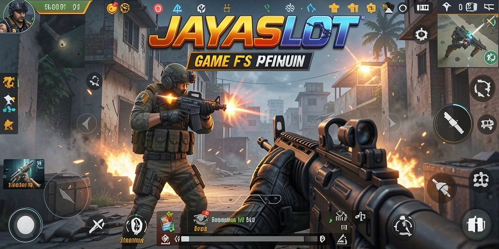 Tampilan menegangkan dari gameplay intens di JAYASLOT.