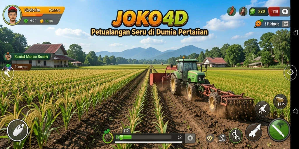 Tampilan menarik dari petualangan bertani di JOKO4D.