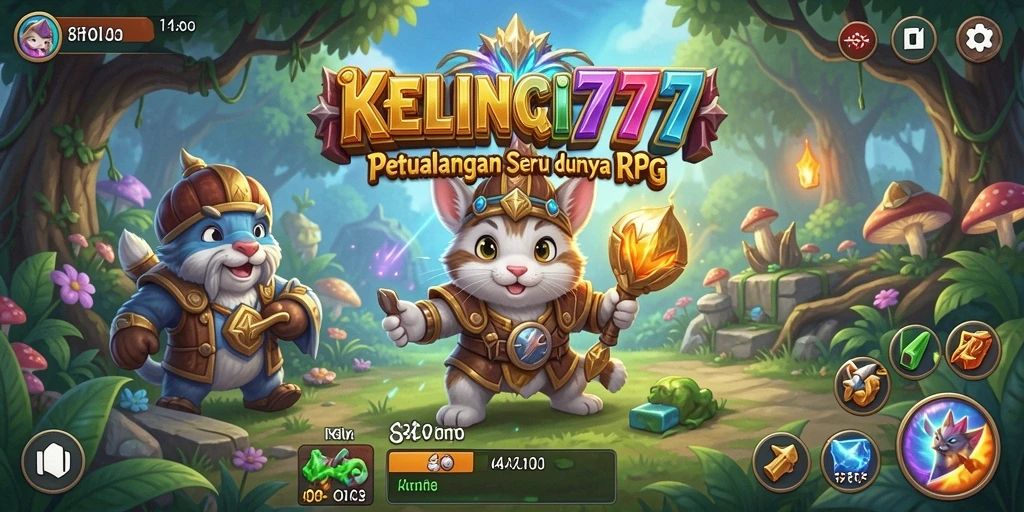 Screenshot gameplay KELINCI777 menampilkan pertempuran epik dan karakter yang kuat.