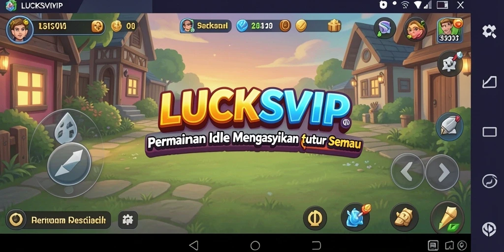 Screenshot gameplay LUCKSVIP dengan aksi Idle yang seru.