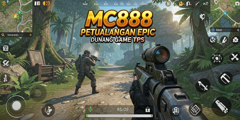 Tangkapan layar utama MC888 menampilkan momen pertempuran TPS yang mendebarkan.