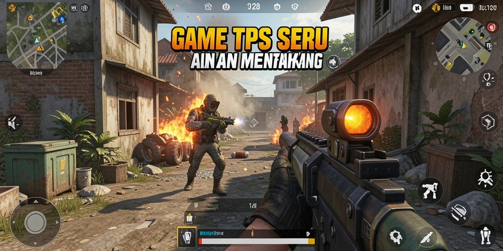 Tampilan gameplay OLX128 yang mendebarkan dalam pertempuran TPS.