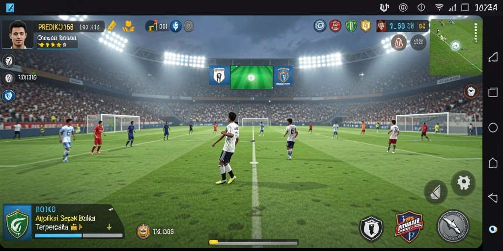 Tampilan antarmuka PREDIKSI168 yang menarik dan informatif untuk penggemar sepak bola.