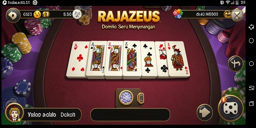 Tampilkan gameplay Domino yang seru dan kompetitif.