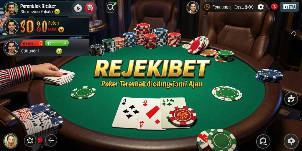 Tangkapan layar gameplay poker yang seru dan menantang.