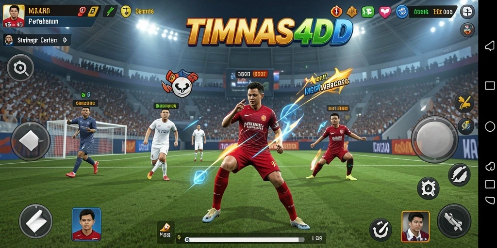 Tampilan gameplay seru dari TIMNAS4D dalam Tower Defense.