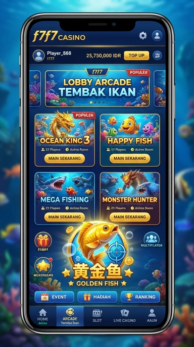 Tampilan utama f7f7 dengan banyak pilihan aplikasi.